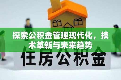 武汉探索公积金管理现代化，技术革新与未来趋势