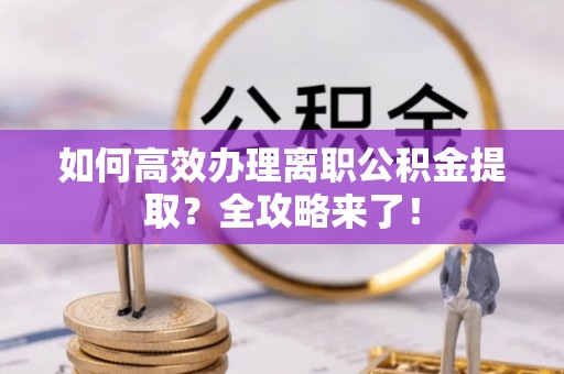 武汉如何高效办理离职公积金提取？全攻略来了！